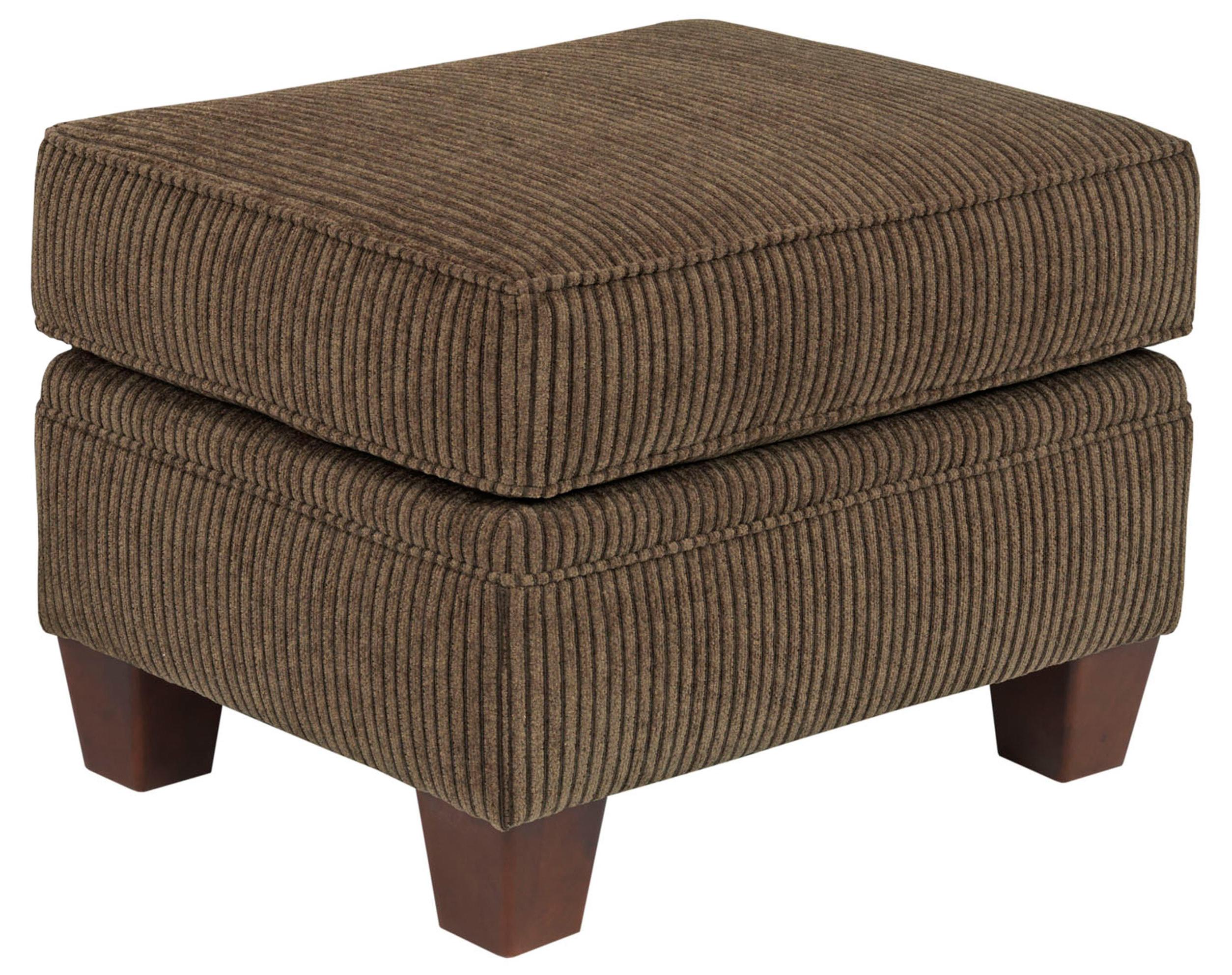 Broyhill Furniture Travis Rentangular Ottoman with Tapered Wood Feet